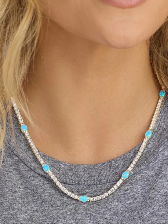 Melinda Maria Jewelry - NWT Melinda Maria Gold/Opal “The Maven Necklace”